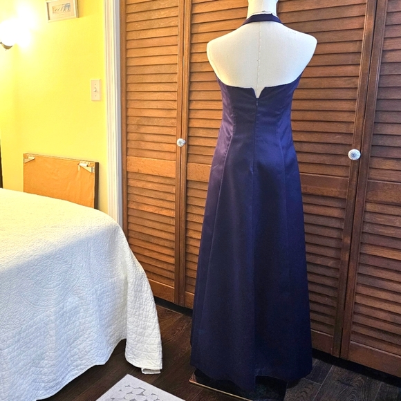 Vintage Y2K, Purple, A-Line, Halter Top, Formal Dress - Picture 5 of 16